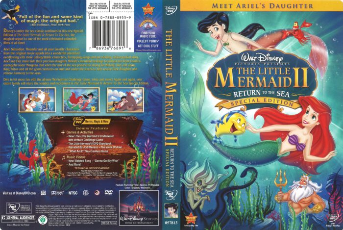 The Little Mermaid II: Return to the Sea (2008) R1 DVD Cover - DVDcover.Com