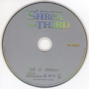 Shrek the Third (2007) R1 FS Cover & Label - DVDcover.Com