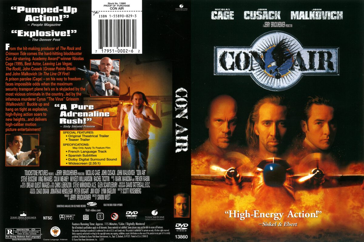 Con Air (1997) R1 DVD Cover - DVDcover.Com