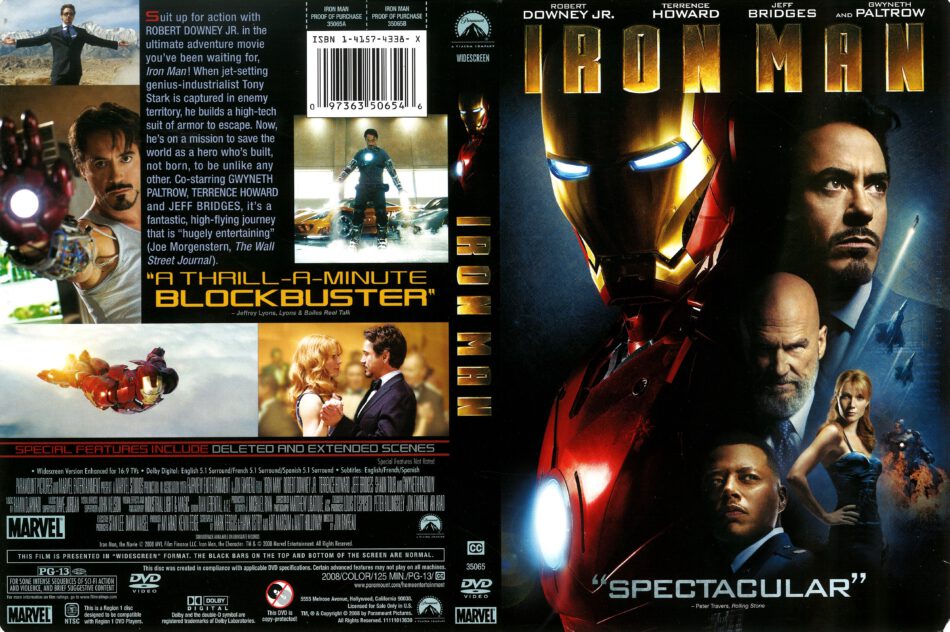 Iron Man 2008 R1 Dvd Cover Dvdcover Com