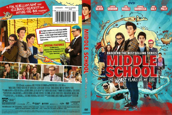 Middle School The Worst Years of My Life 2016 R1 DVD Cover