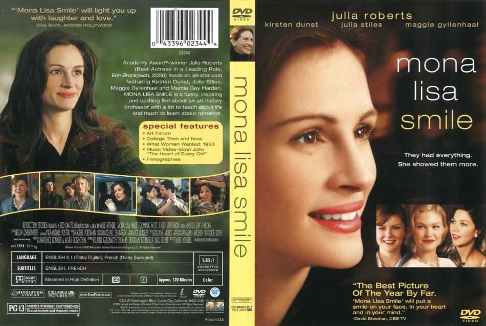 Mona Lisa Smile (2004) R1 DVD Cover 