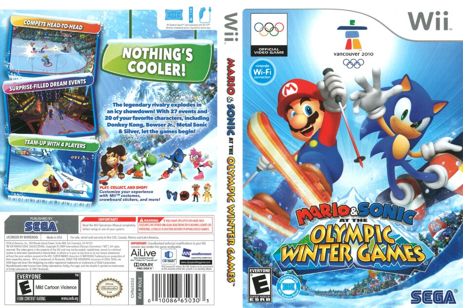 Mario and Sonic at the Olympic Winter Games Vancouver 2012 (2009) Wii