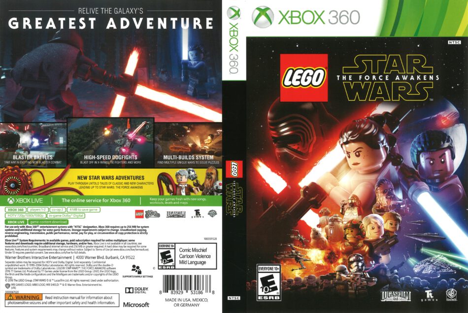 xbox 360 lego star wars the force awakens