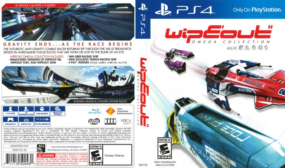 wipeout ps4 omega collection