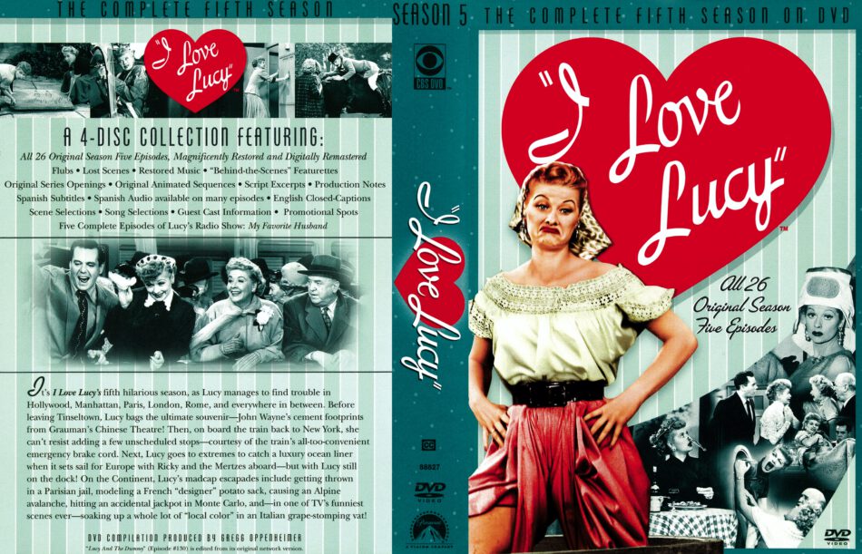 I Love Lucy Season 5 1955 R1 Dvd Covers Dvdcover Com