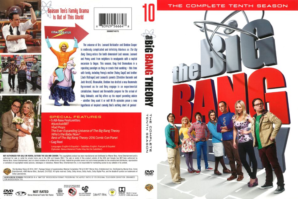 Big bang subtitles. The big Bang Theory Blu ray Cover.