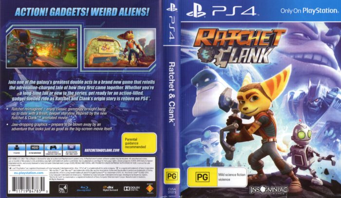 Ratchet & Clank (2016) PAL PS4 Cover - DVDcover.Com