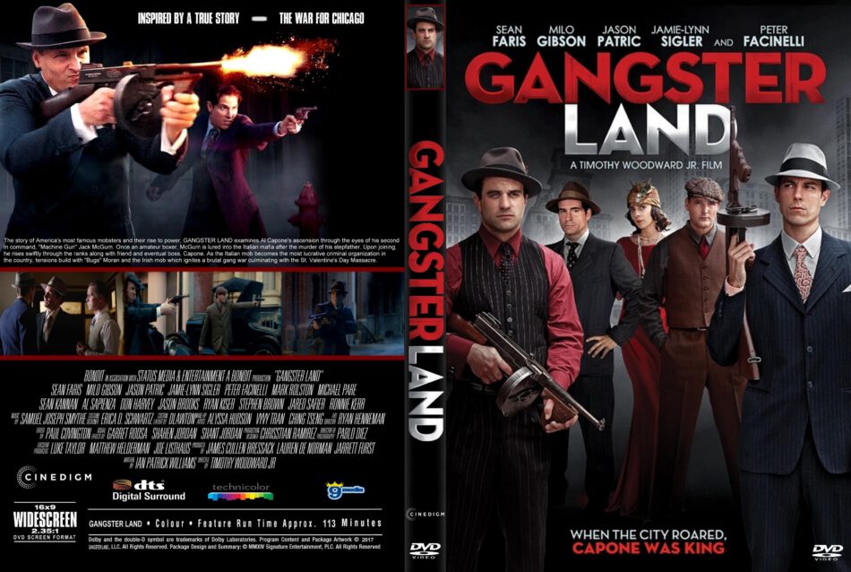 Gangster Land (2017) R1 CUSTOM DVD Cover - DVDcover.Com