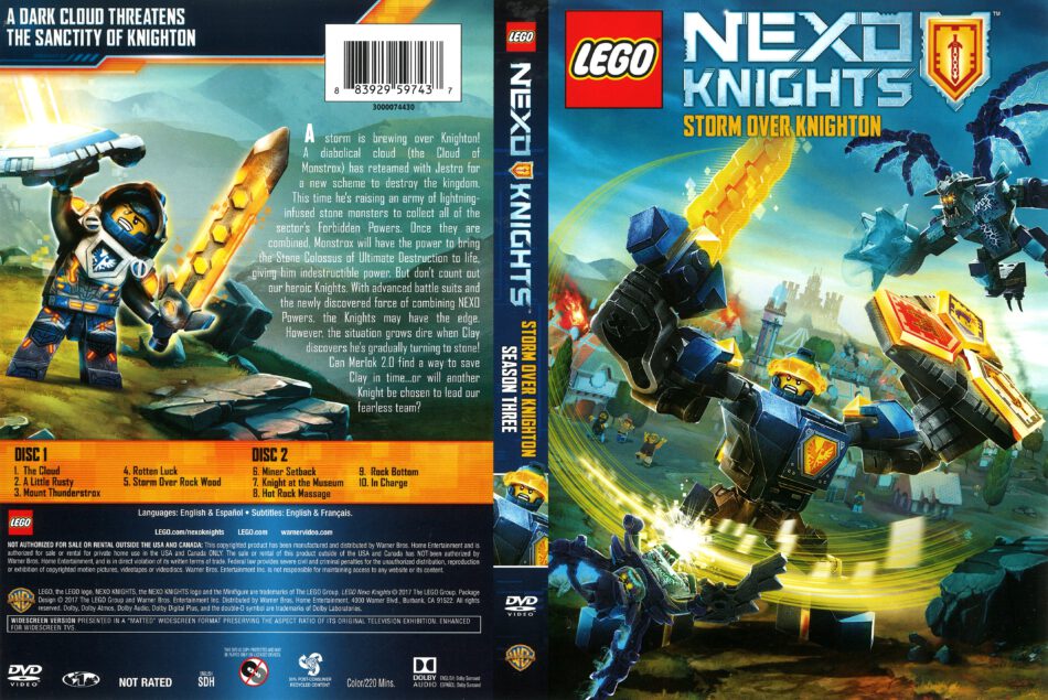 Lego Nexo Knights Season 3 Storm Over Knighton 2017 R1 Dvd