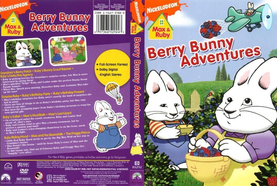 Max And Ruby Berry Bunny Adventures 08 R1 Dvd Cover Dvdcover Com
