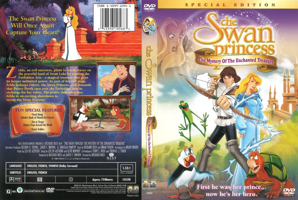 The Swan Princess: The Mystery of the Enchanted Treasure (2004) R1 DVD ...