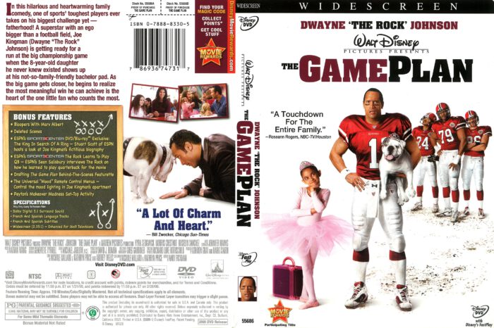 The Game Plan (2008) R1 DVD Cover - DVDcover.Com