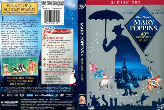 Mary Poppins 2004 R1 DVD Cover DVDcover.Com