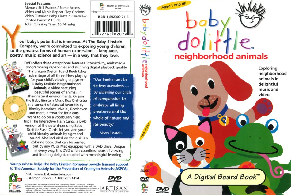 Baby Einstein: Baby Dolittle (2001) R1 DVD Cover - DVDcover.Com