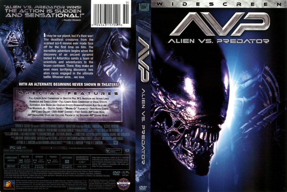 Alien Vs Predator 2004 R1 Dvd Cover Dvdcover Com