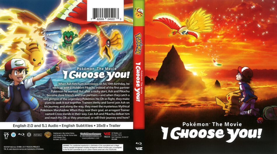 Pokemon the Movie: I Choose You! (2017) R1 Blu-Ray Cover