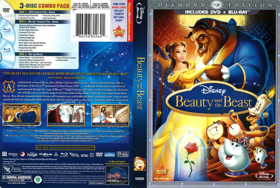Beauty And The Beast 10 R1 Dvd Cover Dvdcover Com