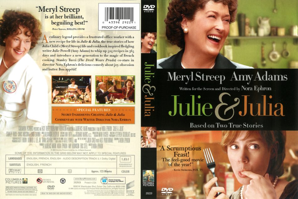 Julie And Julia 2009 R1 Dvd Cover Dvdcovercom