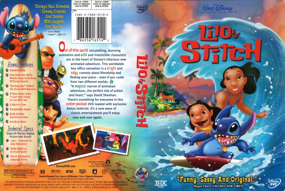 Lilo And Stitch 2002 Dvd Lilo And Stitch 2009 R1 Dvd Cover | Images and ...