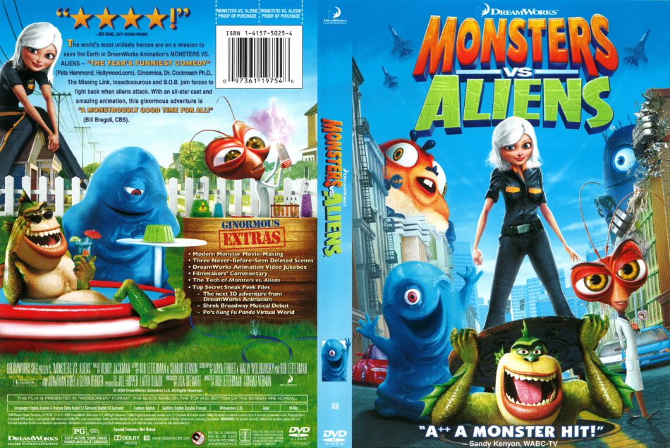 Dreamworks Monsters Vs Aliens Dvd