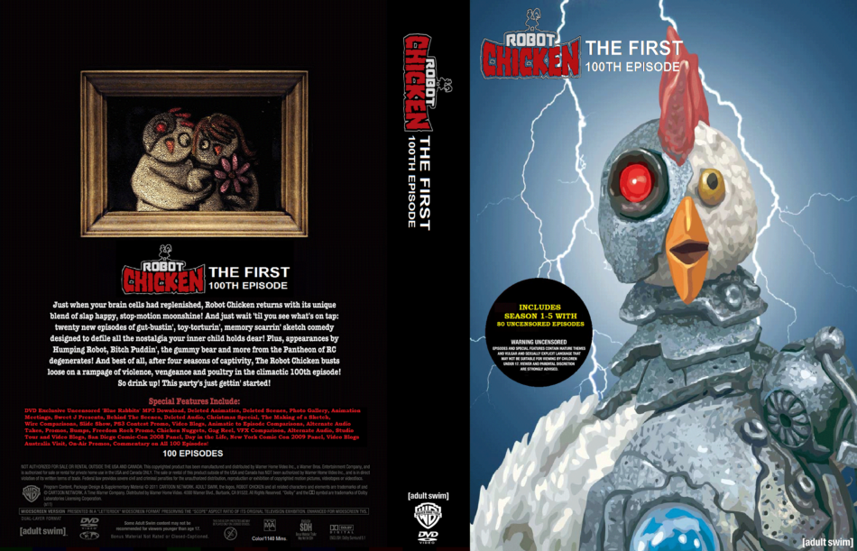 FALSO ignorar Inocente Robot Chicken Season 1-5 R1 DVD Custom Cover - DVDcover.Com