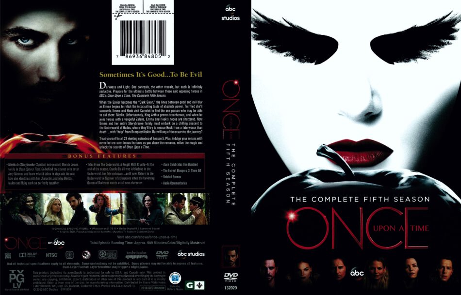 Once Upon a Time Season 5 (2016) R1 DVD Covers - DVDcover.Com