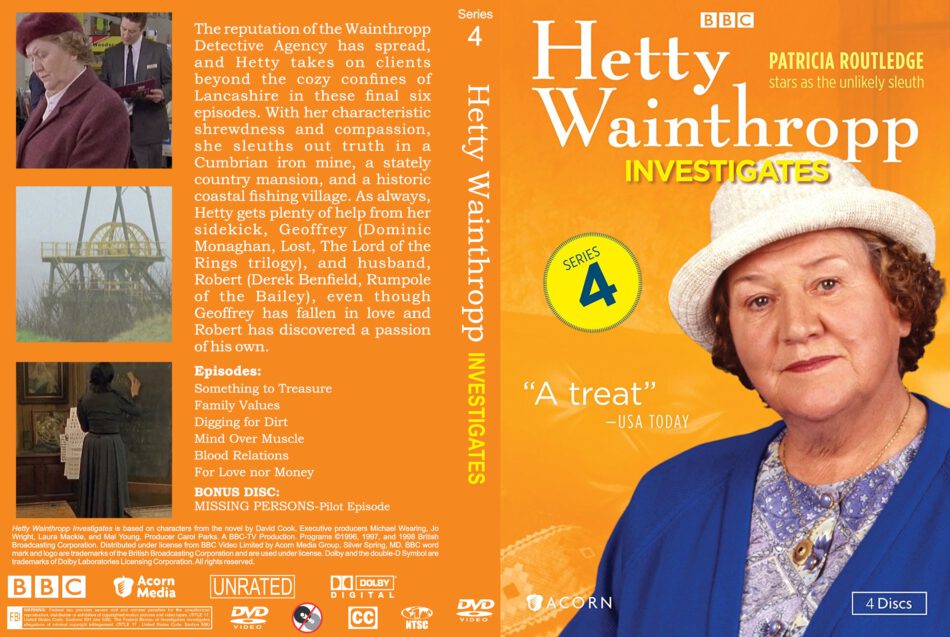 Hetty Wainthropp Investigates Series 4 (1998) R1 Custom DVD Cover