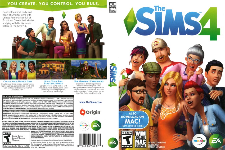 Sims 4 DVD PC