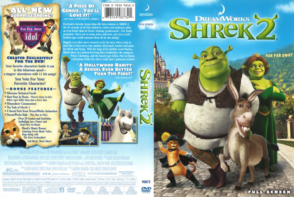 Shrek Original Dvd Cover