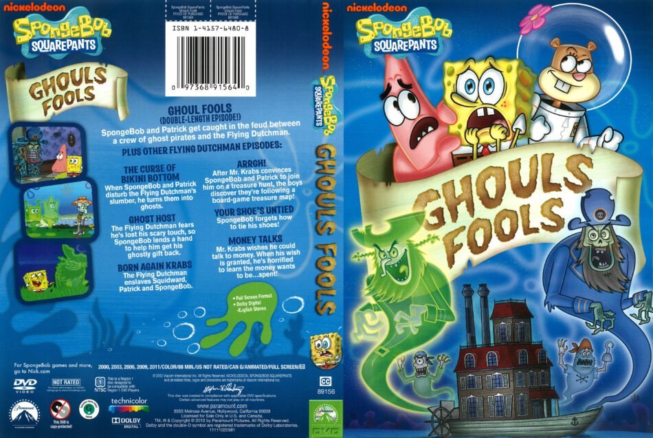 Spongebob Squarepants Ghouls Fools 12 R1 Dvd Cover Dvdcover Com