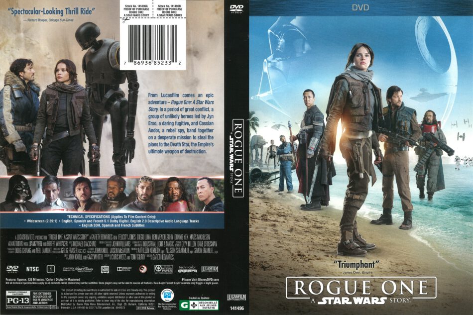 Star Wars Rogue One (2017) DVD Cover - DVDcover.Com