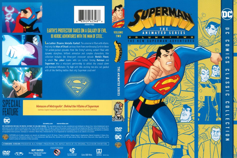 Superman The Animated Series Volume 2 (2005) R1 DVD Cover - DVDcover.Com