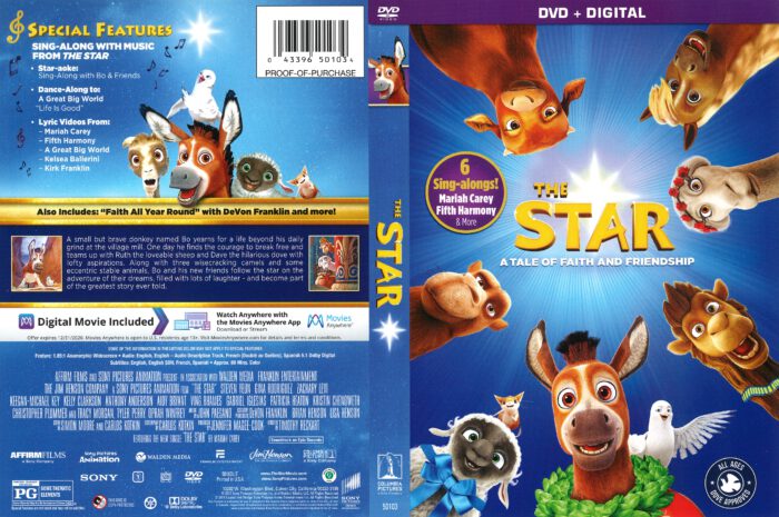 The Star (2017) R1 DVD Cover - DVDcover.Com