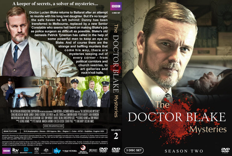 The Doctor Blake Mysteries - Season 2 (2015) R1 Custom DVD Cover ...