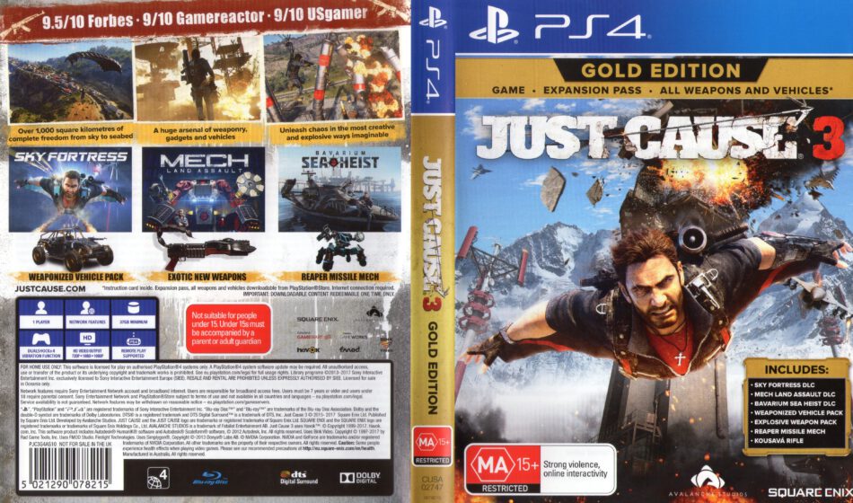 just cause 3 gold edition ps4