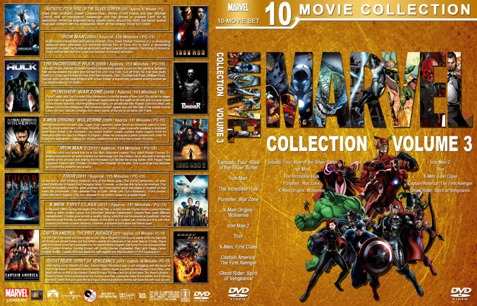 Marvel Collection Volume 3 (20072011) R1 Custom DVD