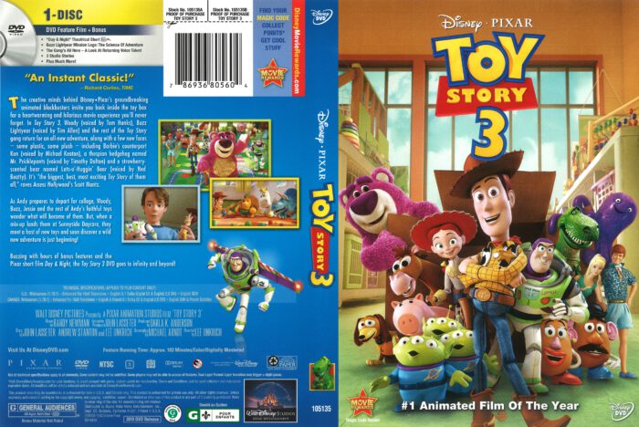 Toy Story 3 (2010) R1 DVD Cover - DVDcover.Com