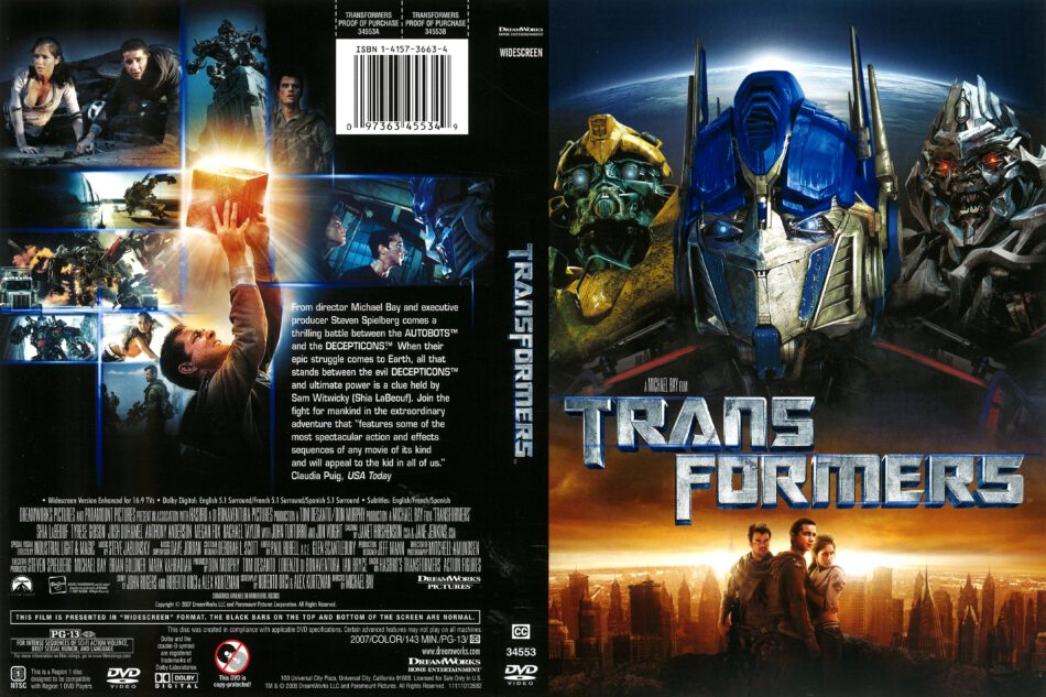 Transformers (2007) R1 DVD Cover 
