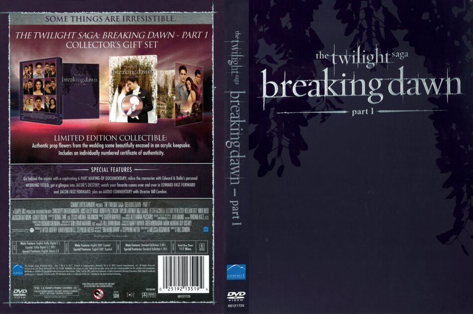 The Twilight Saga Breaking Dawn Part 1 11 R1 Dvd Cover Dvdcover Com
