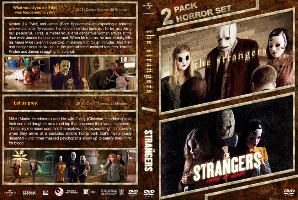 The Strangers Double Feature (2008-2018) R1 Custom DVD Cover - DVDcover.Com