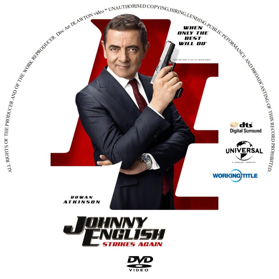 Johnny English Strikes Again (2018) R2 Custom DVD Cover & Label ...