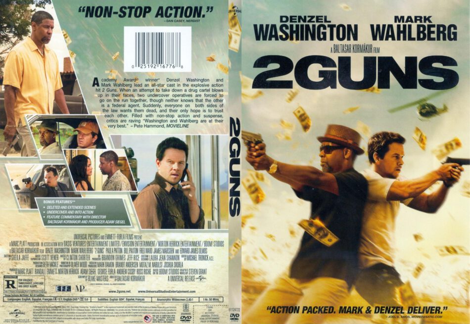2 Guns (2013) R1 SLIM DVD Cover