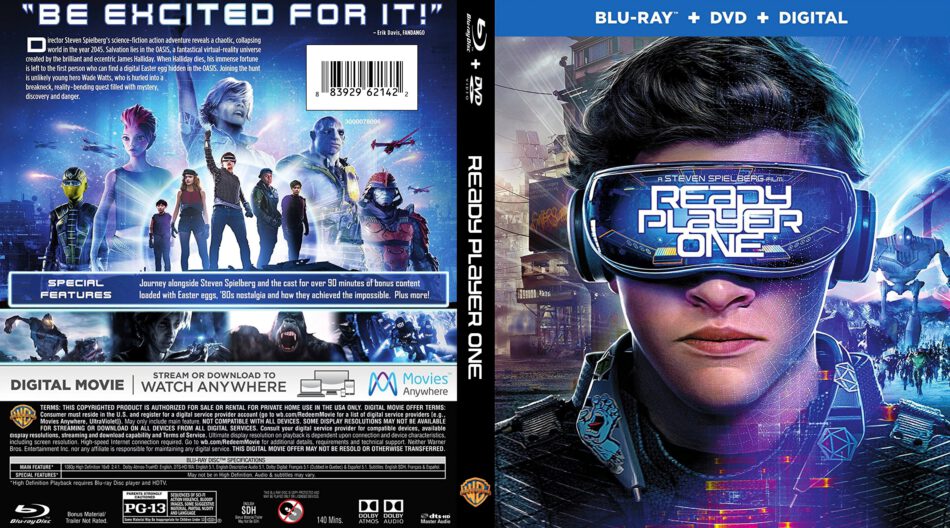 Ready Player One (Blu ray/DVD) Brand New