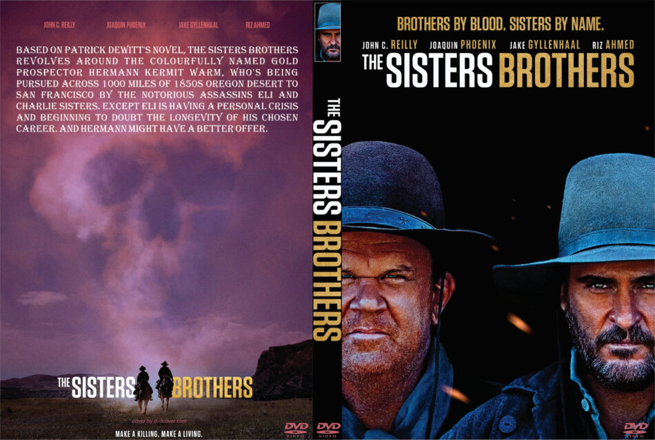 Violin surfing Dykker The Sisters Brothers (2018) R0 Custom DVD Cover & Label - DVDcover.Com