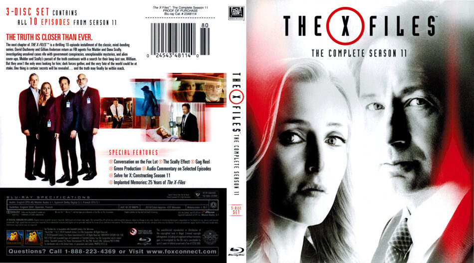 The X Files Season 11 18 R1 Blu Ray Cover Dvdcover Com