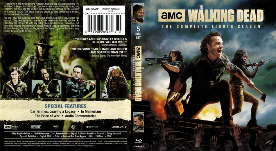 The Walking Dead Season 8 17 R1 Blu Ray Cover Dvdcover Com