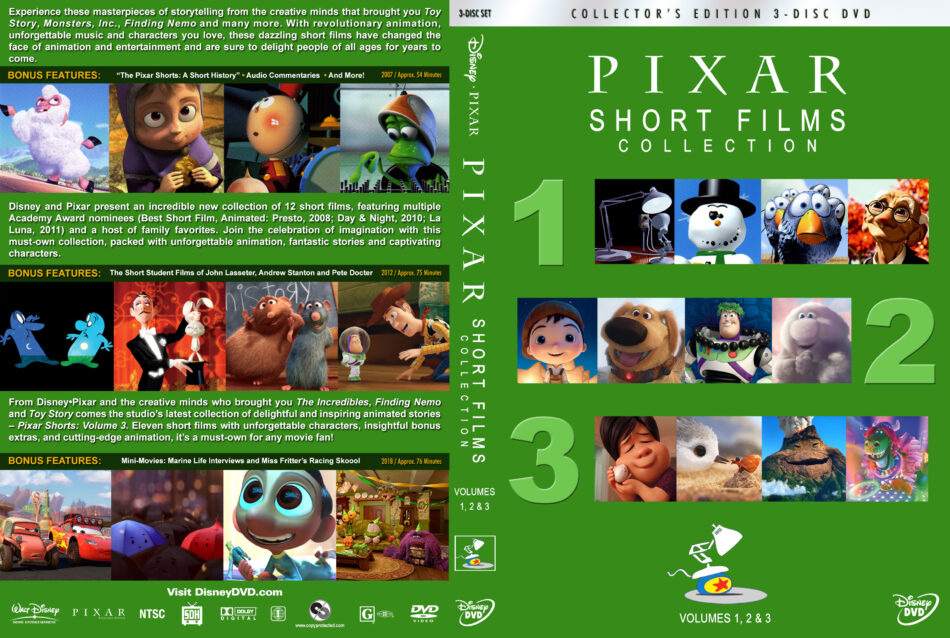 Short films collection. Коллекция короткометражных мультфильмов Pixar: том 2 диск. Диск DVD коллекция короткометражных мультфильмов Pixar. Pixar. Коллекция короткометражных DVD. Коллекция Pixar том DVD.