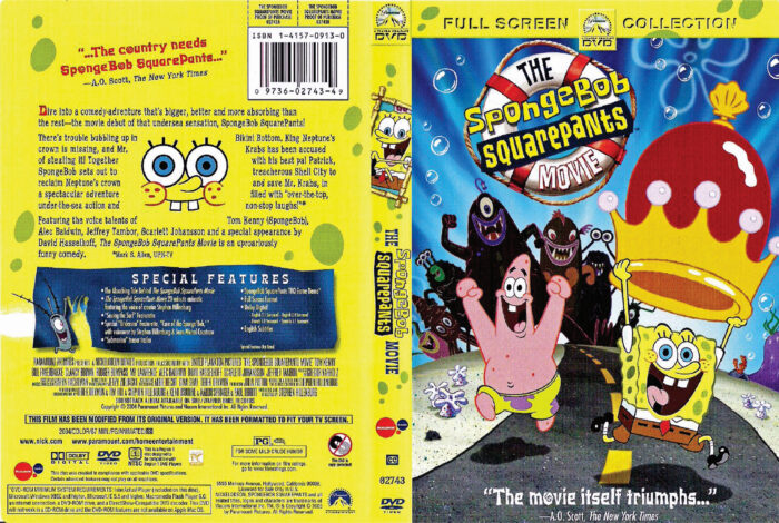 The SpongeBob SquarePants Movie (2004) FS R1 DVD Cover & Label ...