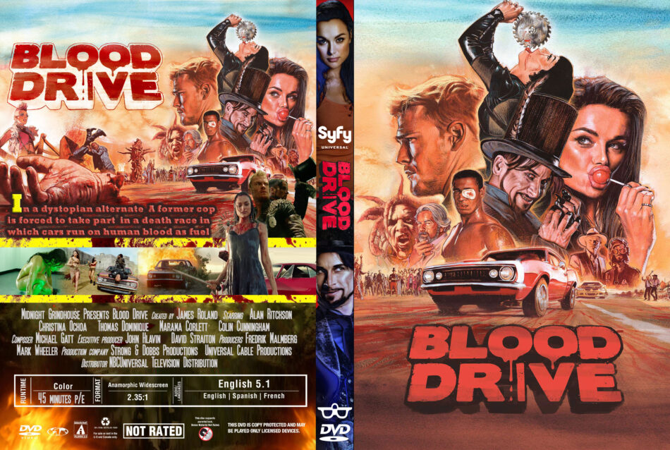 símbolo insondable Cerveza inglesa Blood Drive (2017) R1 Custom DVD Cover - DVDcover.Com